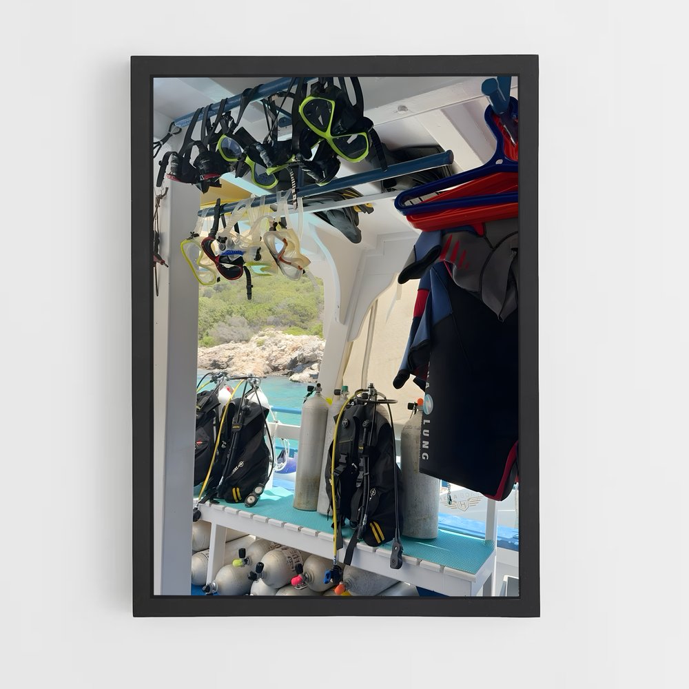 Poster Plongée en Profondeur – affiche Plongée sous-marine (vue 2)